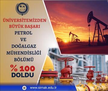 Üniversitemizden Büyük Başarı: Petrol ve Doğalgaz Mühendisliği Yüzde 100 Doldu
